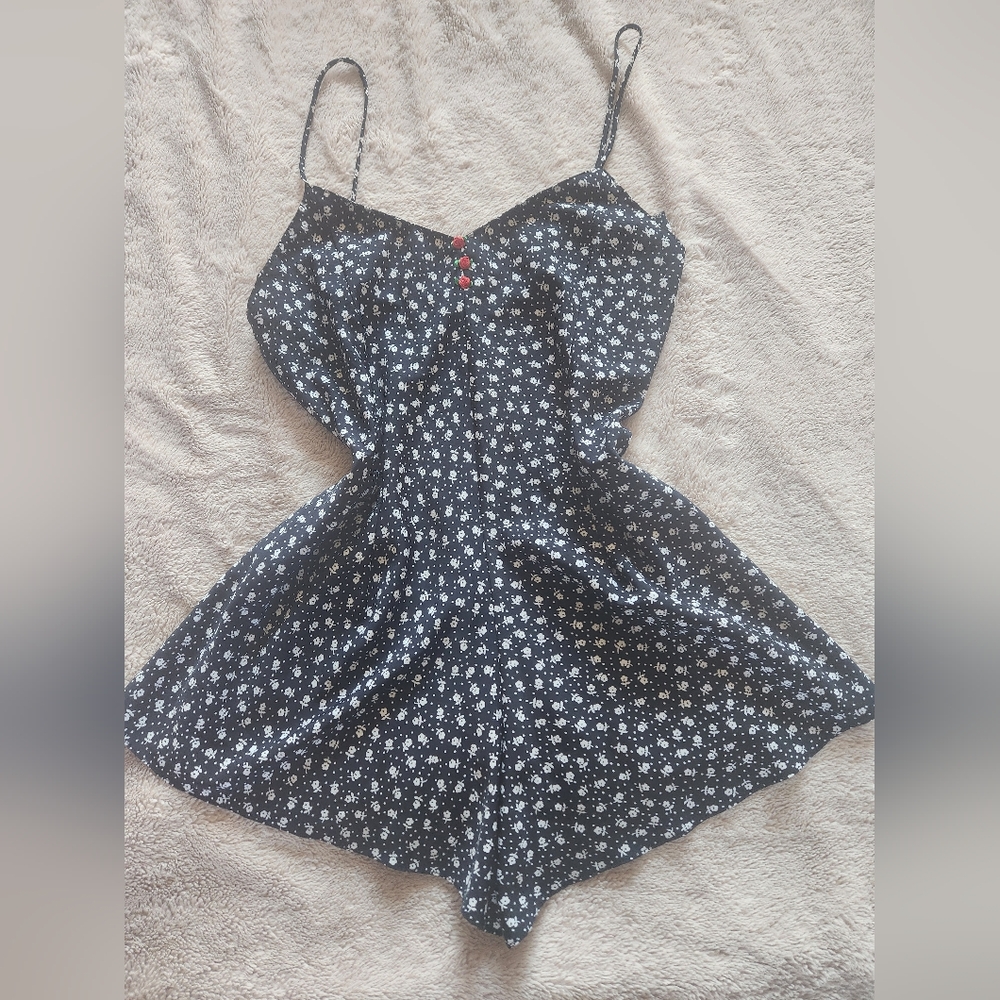 Vintage Amelia's Blue & White‎ Floral Loungewear With Matching Robe LG - Picture 4 of 9